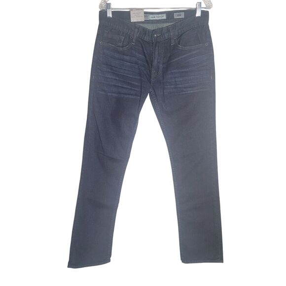 BKE NEW Aiden Skim Straight Low Rise Jeans Men's Size 30 R Dark Wash Blue Denim